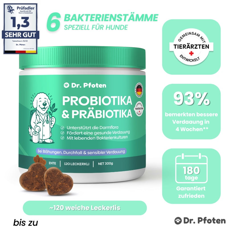 Dr. Pfoten Probiotika & Präbiotika Leckerlis