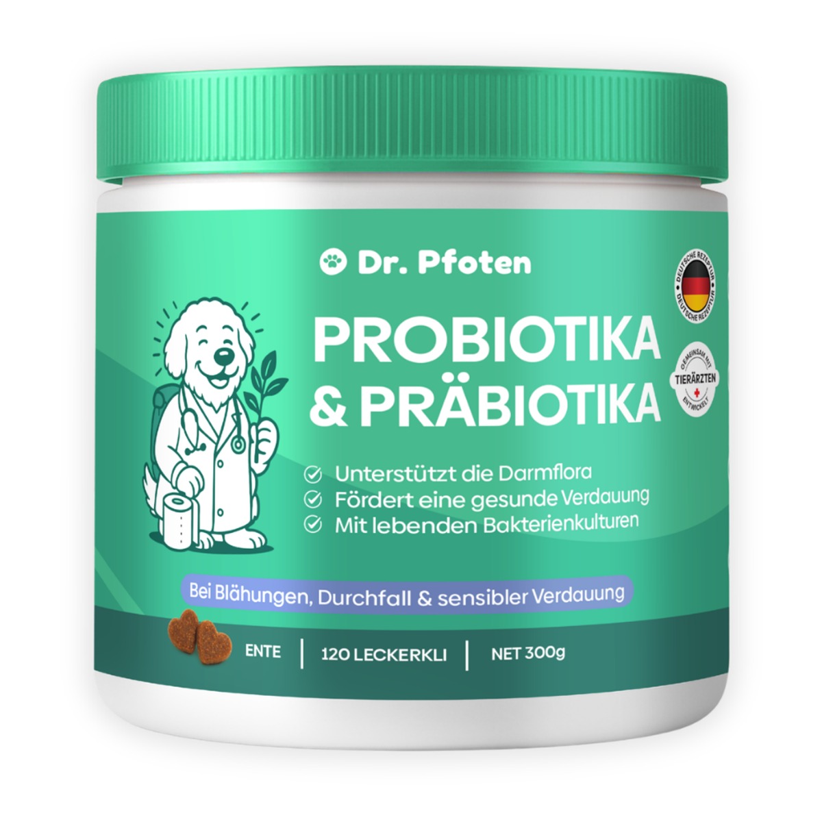 Dr. Pfoten Probiotika und Präbiotika Leckerlis